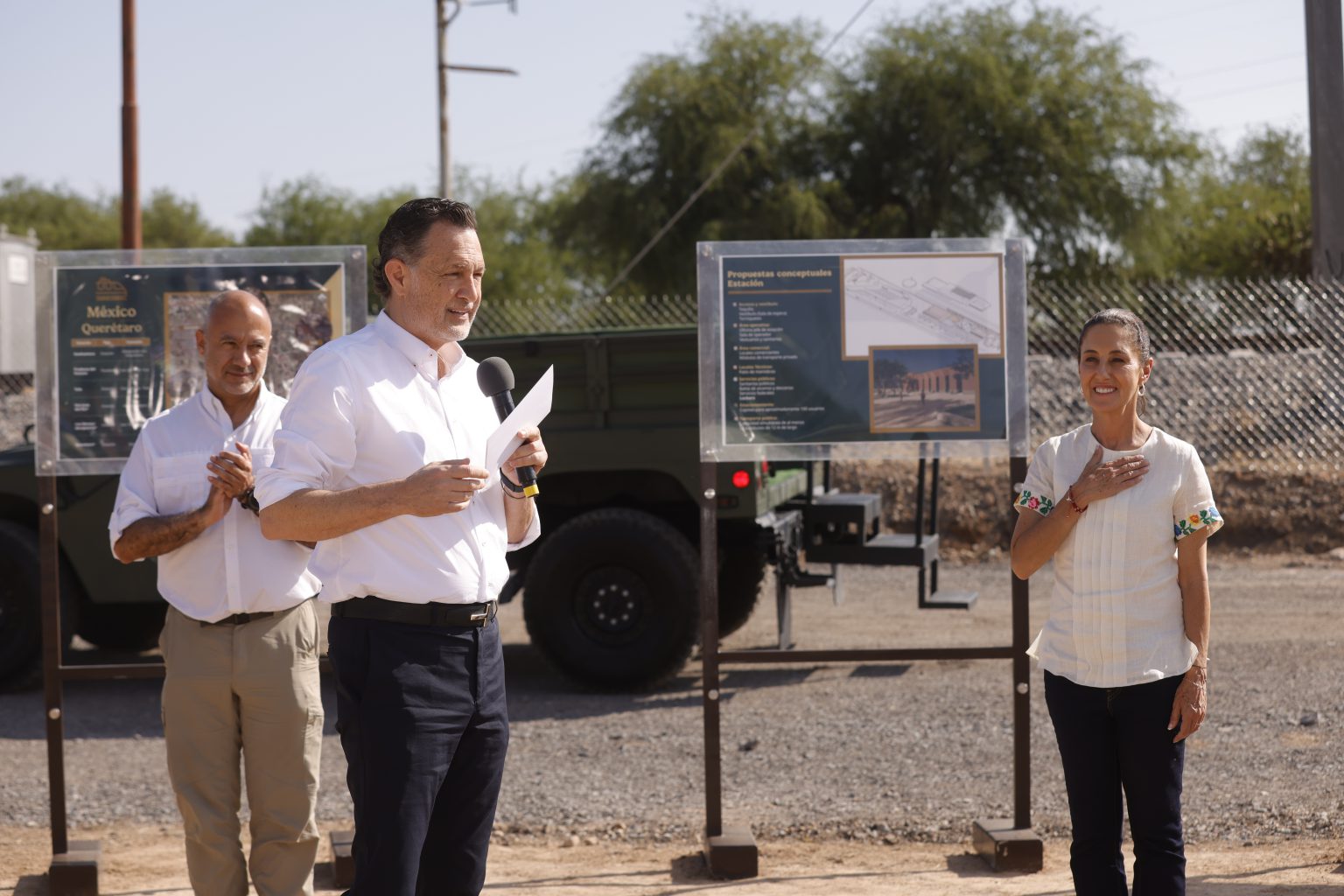 Lee más sobre el artículo Encabezan Kuri y Sheinbaum inicio de las obras del tren México-Querétaro