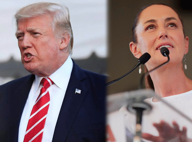 Trump afirma que Sheinbaum tiene miedo a cárteles