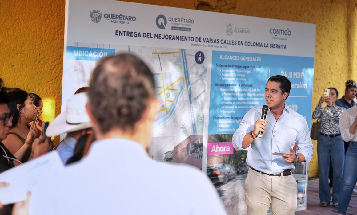 Lee más sobre el artículo Entregan obras de mejoramiento vial en La Sierrita; invierten 24.9 mdp.