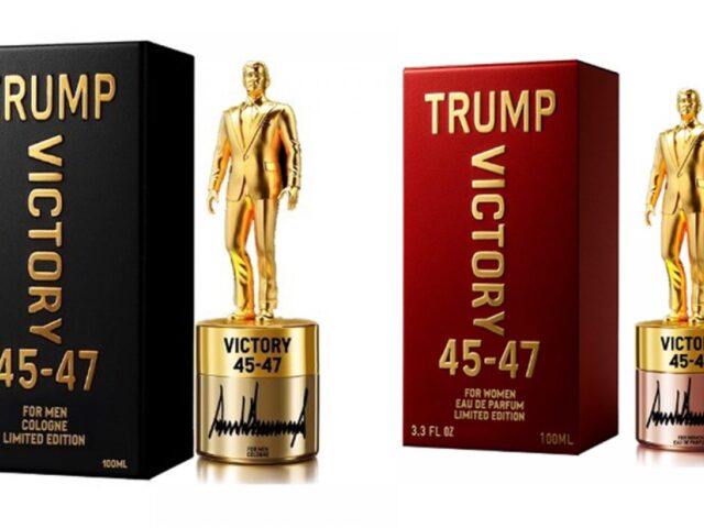 Lanza Trump perfume con figura dorada para celebrar su doble mandato