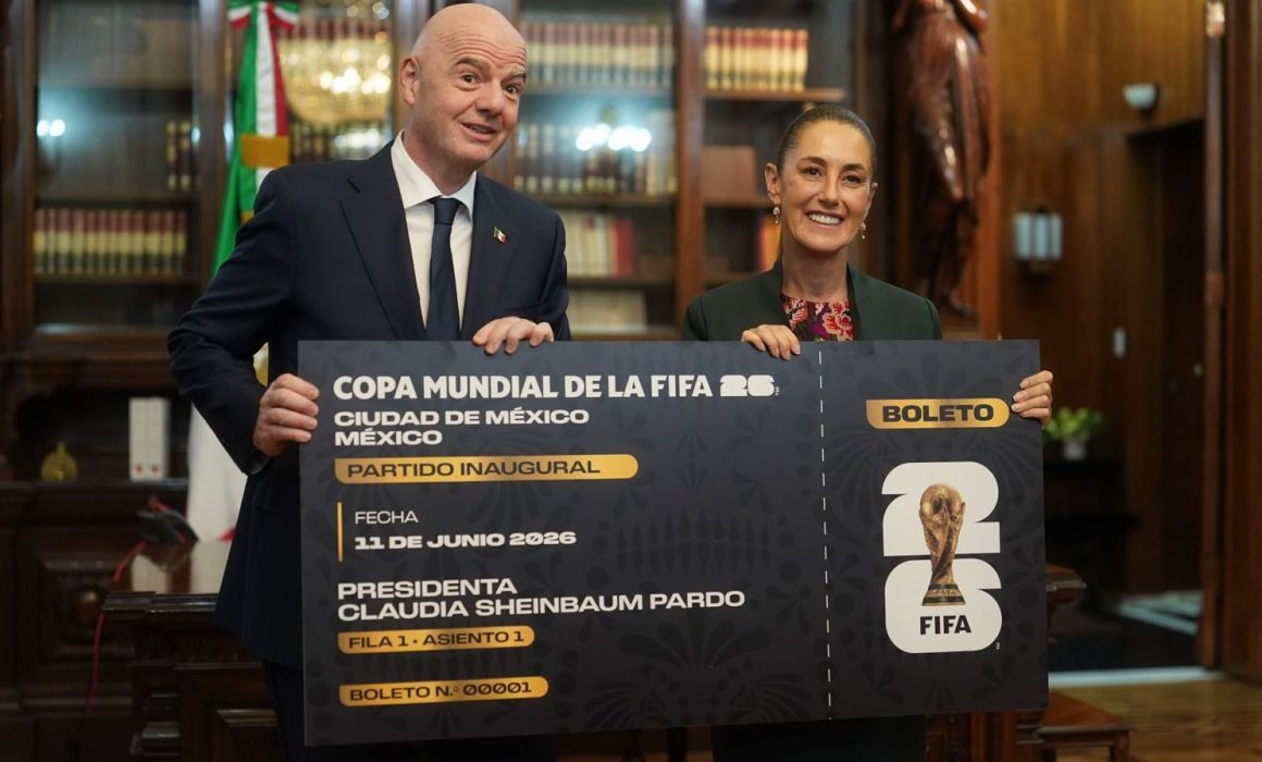 Lee más sobre el artículo Recibe Claudia Sheinbaum a Gianni Infantino, presidente de la FIFA