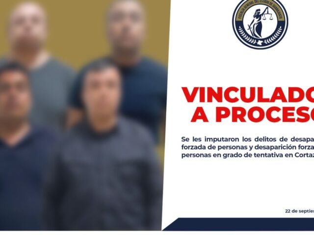 Caen 4 policías de Cortazar acusados de desaparición forzada de personas