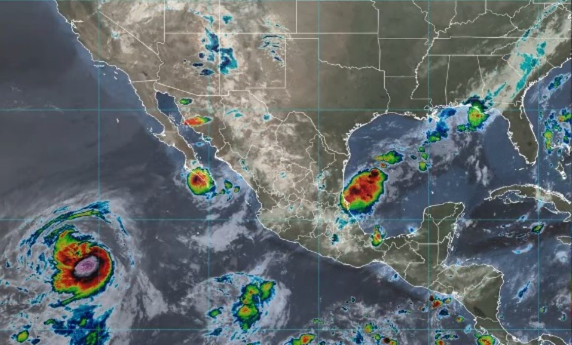 Pronostican lluvias intensas en zonas de Sinaloa, Puebla y Veracruz