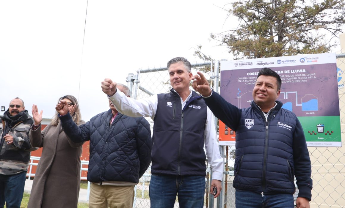 Huimilpan impulsa cosecha de agua de lluvia en escuelas