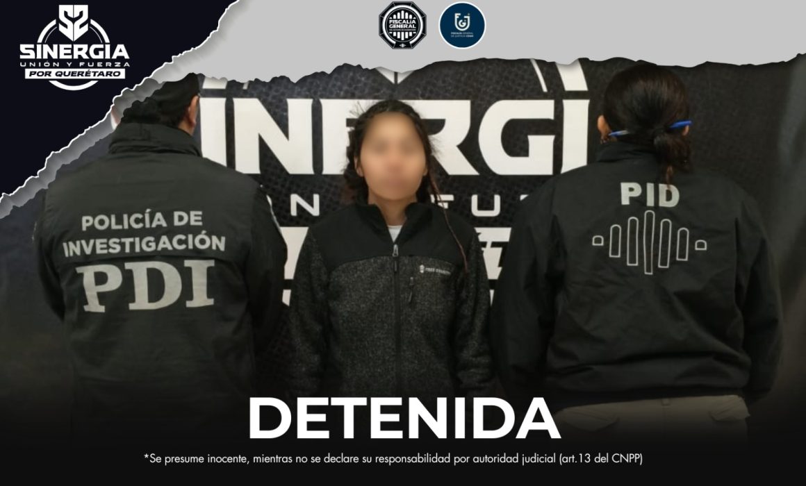 Cometió robo en pandilla en la Ciudad de México y fue detenida en Querétaro