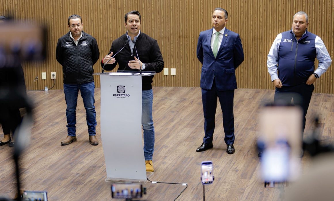 Anuncian operativo integral por obras del Tren México–Querétaro en Corregidora Norte