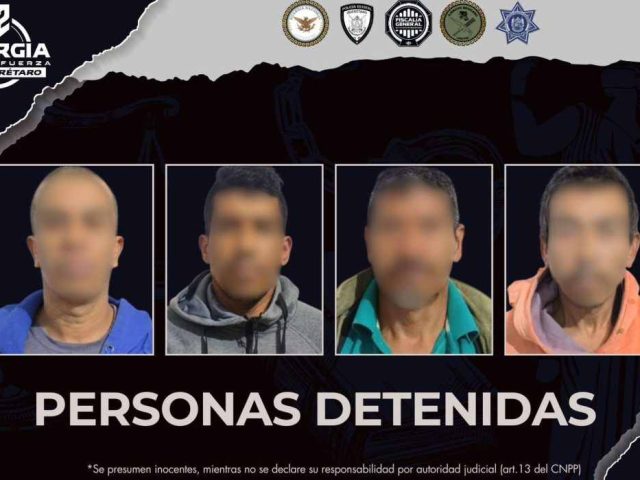 Ocho cateos en Corregidora y Querétaro deja 4 detenidos