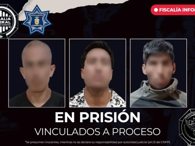 Vinculan a proceso a 3 hombres por homicidio de mujer en Cadereyta