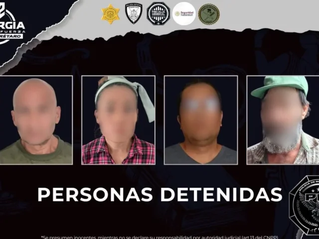 Seis cateos dejan 4 detenidos por narcomenudeo en Querétaro