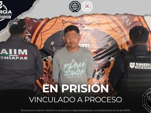 Detienen a hombre en Chiapas por homicidio en San Juan del Río