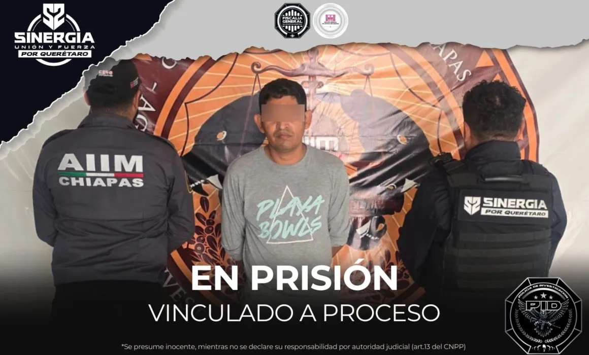 Lee más sobre el artículo Detienen a hombre en Chiapas por homicidio en San Juan del Río